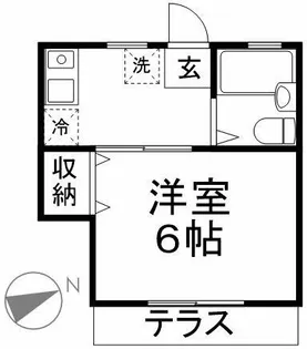 東京都新宿区上落合2【アパート】の間取り