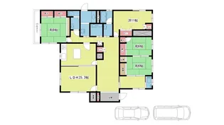 大阪府豊中市上野西2【一戸建】の間取り