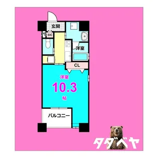 ヒルズ桜山【9階】の間取り