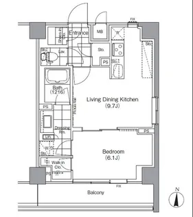 ザ・パークハビオ高円寺【3階】の間取り
