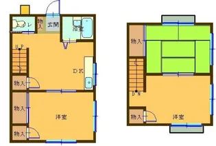 テラスハウス北【2階】の間取り