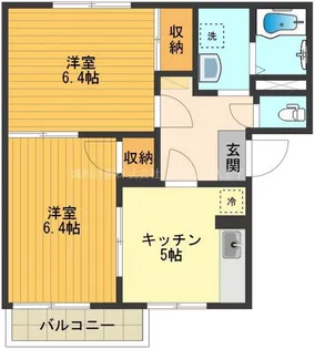 フレグランス平山B【2階】の間取り