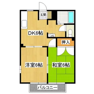 昴ハイツ H【2階】の間取り