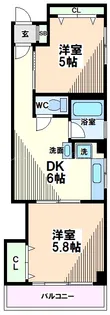 東京都国分寺市南町3【マンション】の間取り