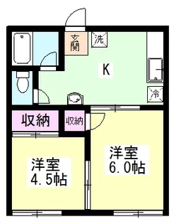 千葉県船橋市前原西7【アパート】の間取り