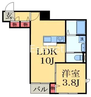 クローレ黒砂台【1階】の間取り