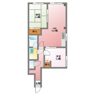 メゾン志野【1階】の間取り