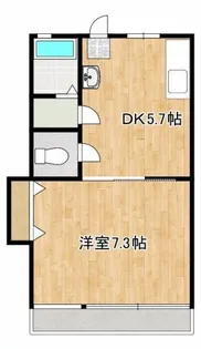 熊本県熊本市東区新南部5【マンション】の間取り
