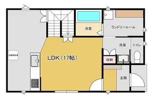 岡山県岡山市中区浜【一戸建】の間取り