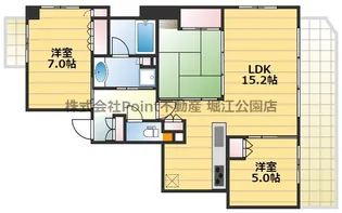 大阪府大阪市北区菅原町【マンション】の間取り