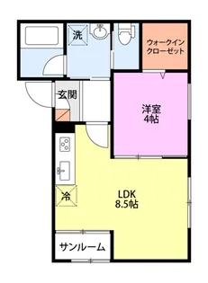 ジュピター大学南【2階】の間取り