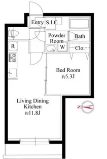 グランパセオ代々木上原II【1階】の間取り