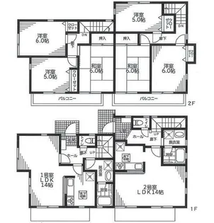 神奈川県横浜市都筑区北山田2【一戸建】の間取り