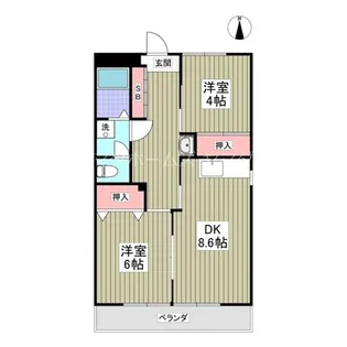 パークサイド篠崎【3階】の間取り