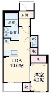 ラ・フォンテーヌ【1階】の間取り
