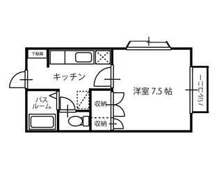 リバプール【1階】の間取り