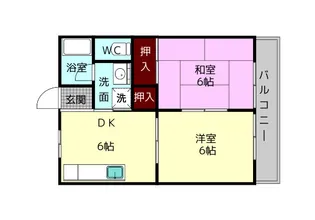 エスポワール俵口【2階】の間取り