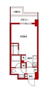 クレド新横浜【6階】の間取り