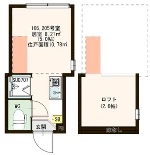 イオ椎名町【1階】の間取り