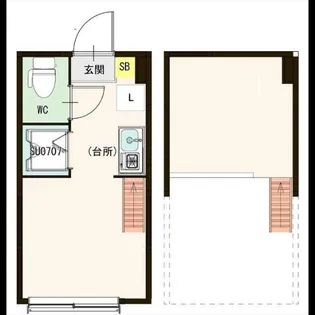 ハーモニーテラス大井II【1階】の間取り