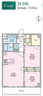 Daiwa Grace Maison Futakotamagawa【4階】の間取り