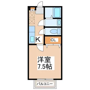ラフォーレ楠田【1階】の間取り