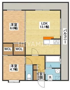 ニューステーションホテルレジデンス【8階】の間取り