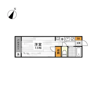 新大江パークハイツ【2階】の間取り