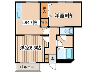 エトワ-ル壱番館【1階】の間取り