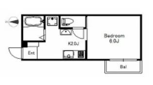 Fusion中野坂上【1階】の間取り