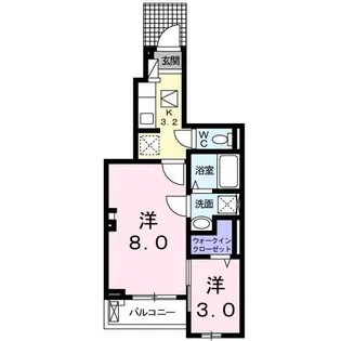 サン ウォーム【1階】の間取り