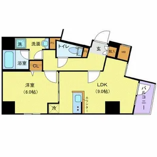 ジェノヴィア上野IIスカイガーデン【8階】の間取り