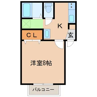 リヒトハイム富沢【1階】の間取り
