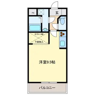 ウッドベルスクエアA棟【2階】の間取り