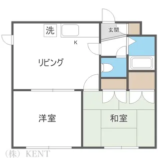ダイユウハイツ伏古【2階】の間取り