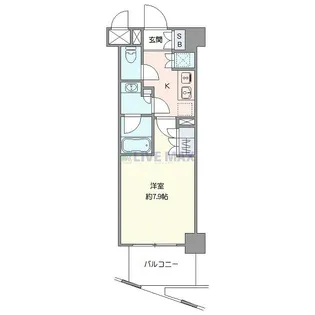 イルフィオーレ都立大学【6階】の間取り