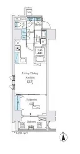 プライマル上野・稲荷町【5階】の間取り