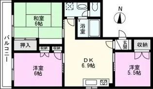 ヴィラ・ヴェルデュール【3階】の間取り