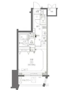 ZOOM北千住【4階】の間取り