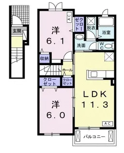 ラ・ルーチェIII【2階】の間取り