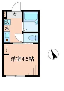 ミルフルール阪東橋【3階】の間取り