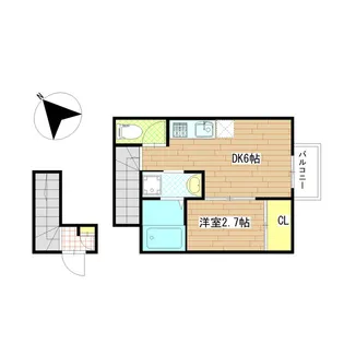LibraCourt八幡【2階】の間取り
