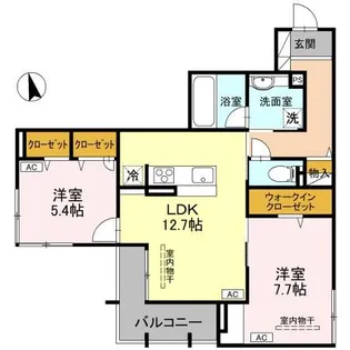 D-Radiante【2階】の間取り
