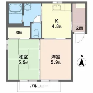 グランディ プラザ A【2階】の間取り