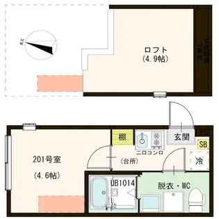 森テラス 青井【2階】の間取り