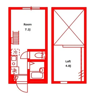 グランディオ横浜新子安【2階】の間取り