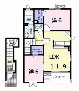プラシードIV【2階】の間取り