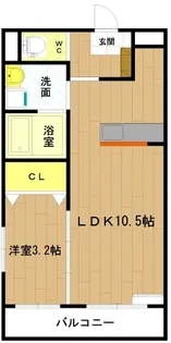 アンジューIX【1階】の間取り