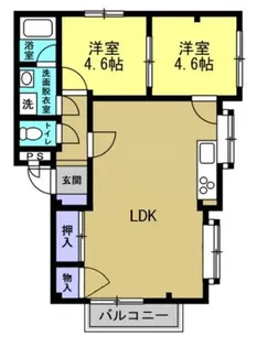 エスポアール湘南【1階】の間取り