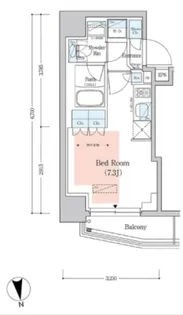 プライムアーバン品川中延【8階】の間取り